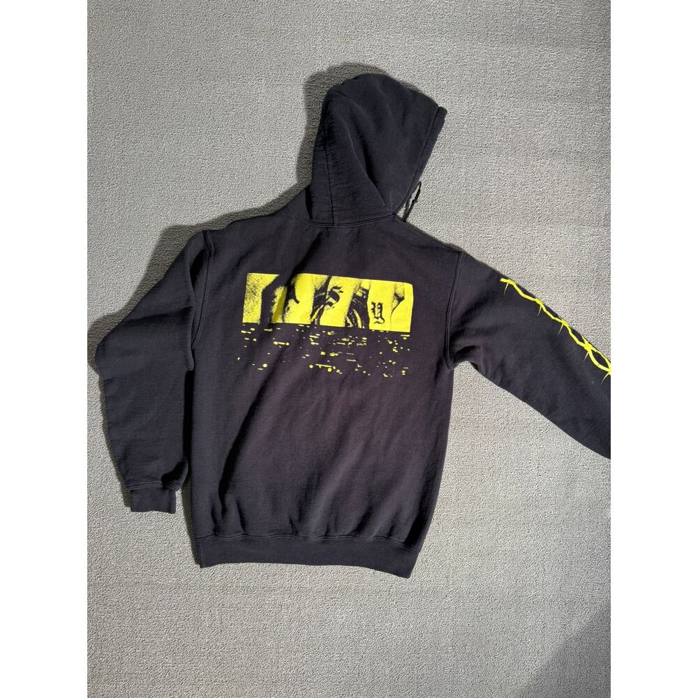 Black Graphic Back Print‎ Hoodie Women L
